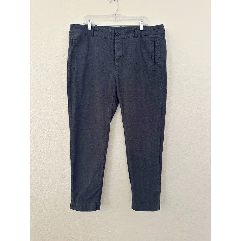 Outerknown Button Fly Organic Cotton Tapered Leg Trouser Pant Gray Men's 38x28